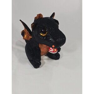 TY Beanie Boos Merlin Black Orange Dragon 9" Plush Walgreens Exclusive NWT BA